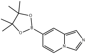 7-(4,4,5,5-四甲基-1,3,2-二氧杂硼烷-2-基)咪唑并[1,5-A]吡啶,1443112-53-5,结构式