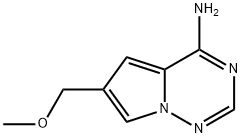 6-(methoxymethyl)pyrrolo[2,1-f][1,2,4]triazin-4-amine 化学構造式