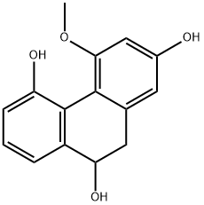 2,5,9-三羟基-4-甲氧基-9,10-二氢菲, 144506-16-1, 结构式