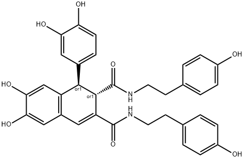 Cannabisin B Structure