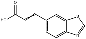 2-Propenoic acid, 3-(6-benzothiazolyl)- Structure