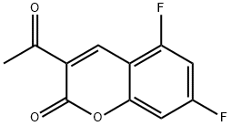 3-acetyl-5,7-difluoro-2H-chromen-2-one, 1446334-03-7, 结构式