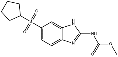 环戊烷阿苯哒唑砜 结构式