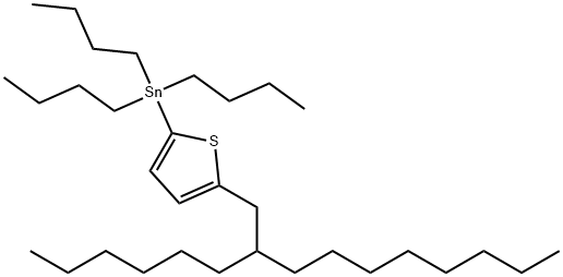 锡烷,三丁基[5-(2-'己基癸基)-(2-'噻吩基 结构式