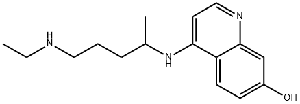 7-Quinolinol, 4-[[4-(ethylamino)-1-methylbutyl]amino]- Structure