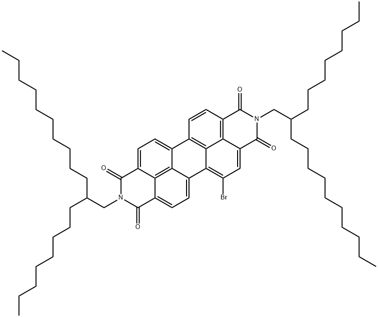 PDI-C8C12-单溴, 1449429-74-6, 结构式