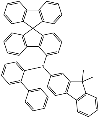 N-(2-联苯基)-N-(9,9-二甲基芴-2-基)-9,9-螺二芴-4-胺, 1450933-44-4, 结构式