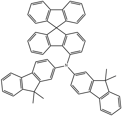 N,N-双(9,9-二甲基芴-2-基)-9,9-螺二芴-4-胺, 1450933-45-5, 结构式