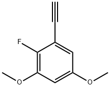 1-乙炔基-2-氟-3,5-二甲氧基苯 结构式