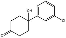 4-(3-chlorophenyl)-4-hydroxycyclohexan-1-one Struktur