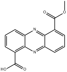 1,6-Phenazinedicarboxylic acid, 1-methyl ester Structure
