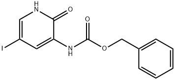 3-<<(benzyloxy)carbonyl>amino>-5-iodopyrid-2-one Struktur