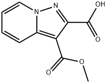 3-(甲氧基羰基)H-吡唑并[1,5-A]吡啶-2-羧酸 结构式