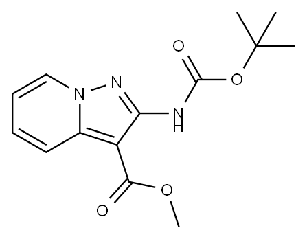 methyl 2-(tert-butoxycarbonyl)H-pyrazolo[1,5-a]pyridine-3-carboxylate, 1476799-73-1, 结构式