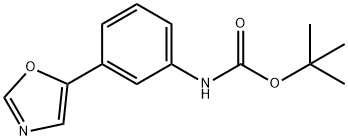 tert-Butyl N-[3-(1,3-oxazol-5-yl)phenyl]carbamate Structure