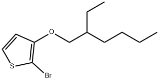 2-溴-3-[(2-乙基己基)氧基]噻吩 结构式