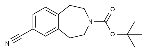 7-氰基-1,2,4,5-四氢-3H-苯并[D]氮杂-3-羧酸叔丁酯, 149354-02-9, 结构式