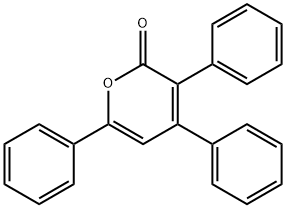 2H-Pyran-2-one, 3,4,6-triphenyl- Struktur