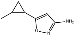 5-(2-methylcyclopropyl)-1,2-oxazol-3-amine Structure