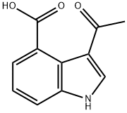 3-acetyl-1H-indole-4-carboxylic acid Structure