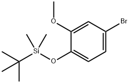Benzene, 4-bromo-1-[[(1,1-dimethylethyl)dimethylsilyl]oxy]-2-methoxy- 结构式