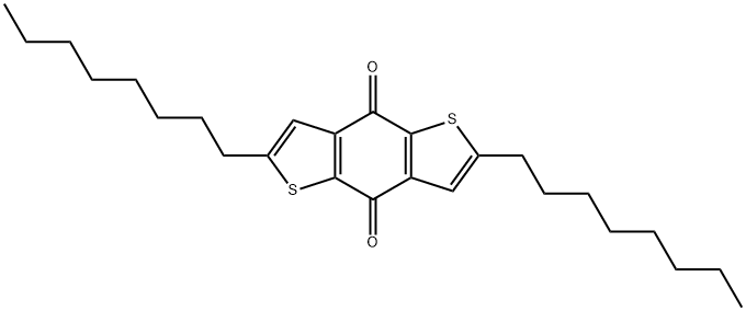 Benzo[1,2-b:4,5-b']dithiophene-4,8-dione, 2,6-dioctyl- 结构式
