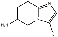 3-氯5,6,7,8-四氢咪唑并[1,2-A]吡啶-6-胺 结构式