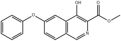4-羟基-6-苯氧基异喹啉-3-羧酸甲酯,1509958-11-5,结构式