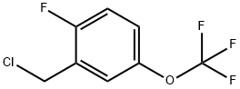 2-Fluoro-5-(trifluoromethoxy)benzyl Chloride,1517586-69-4,结构式