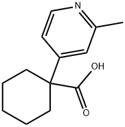 Cyclohexanecarboxylic acid, 1-(2-methyl-4-pyridinyl)- 结构式