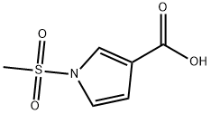 1-(甲砜基)吡咯-3-甲酸,1521806-48-3,结构式