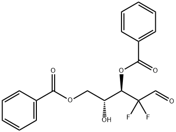 2-脱氧-2,2-二氟-D-呋喃核糖-3,5-二苯甲酸酯,153012-08-9,结构式