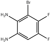3-bromo-4,5-difluoro-1,2-diaminobenzene, 153505-35-2, 结构式