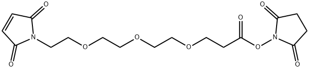 马来酰亚胺-PEG3-琥珀酰亚胺酯 结构式