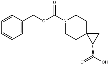 (S)-6-(benzyloxycarbonyl)-6-azaspiro(2.5)octane-1-carboxylic Struktur