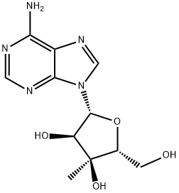 3′-C-メチルアデノシン 化学構造式