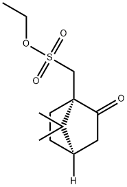 ethyl [(1S)-7,7-dimethyl-2-oxobicyclo[2.2.1]heptan-1-yl]methanesulfonate Struktur