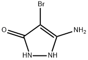 3H-Pyrazol-3-one, 5-amino-4-bromo-1,2-dihydro- Struktur