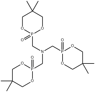 5,5,5′,5′,5′′,5′′-Hexamethyltris(1,2,3-Dioxaphosphorinanemethan)-Amin 2,2′,2′′-Trioxid Structure