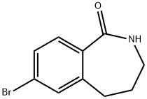 7-溴-2,3,4,5-四氢-1H-苯并[C]氮杂-1-酮, 1547064-78-7, 结构式