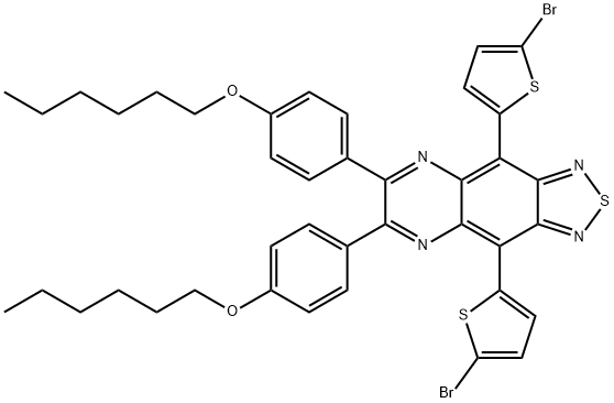 1547443-69-5 4,9-BIS-(5-BROMO-THIOPHEN-2-YL)-6,7-BIS-(4-HEXYLOXY-PHENYL)-2-THIA-1, 3, 5,8-TETRAAZA-CYCLOPENTA[B]NAPHTHALENE