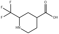 4-Piperidinecarboxylic acid, 2-(trifluoromethyl)- Struktur