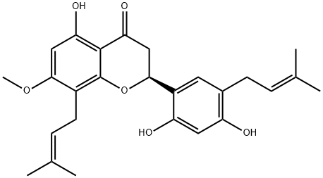 怀槐黄酮, 156162-10-6, 结构式