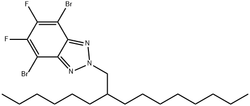 4,7-dibromo-5,6-difluoro-2-(2-hexyldecyl)-2H-benzo[d][1,2,3]triazole Structure