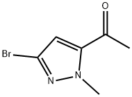 Ethanone, 1-(3-bromo-1-methyl-1H-pyrazol-5-yl)- Structure