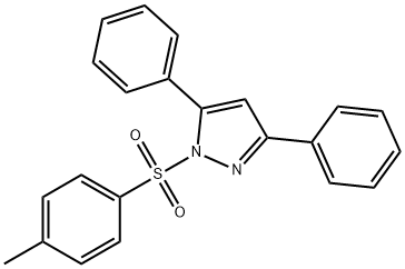 1H-Pyrazole, 1-[(4-methylphenyl)sulfonyl]-3,5-diphenyl- Structure