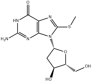 2'-Deoxy-8-methylthio-guanosine Structure