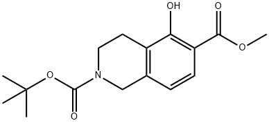 2,6(1H)-Isoquinolinedicarboxylic acid, 3,4-dihydro-5-hydroxy-, 2-(1,1-dimethylethyl) 6-methyl ester Structure
