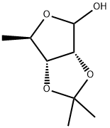 D-Ribofuranose, 5-deoxy-2,3-O-(1-methylethylidene)- Struktur