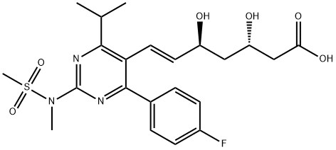 Rosuvastatin 3S, 5S-isomer Struktur